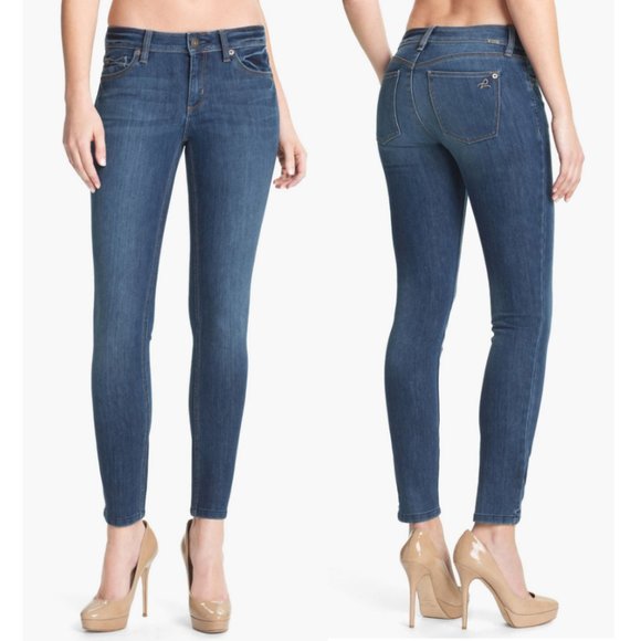 DL1961 Denim - DL1961 Angel Zeppelin mid - rise skinny ankle